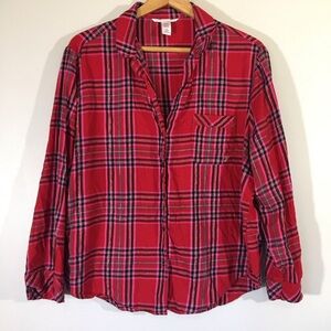 Victoria’s Secret Plaid Flannel‎ PJ Top